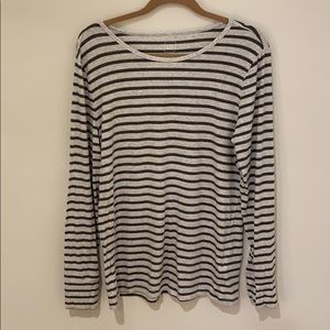 GAP stripped & shimmery long sleeve t-shirt